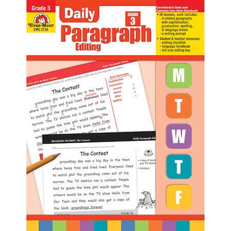 Evan-Moor Educational Publishers Daily Paragraph Editing Book, Teachers Edition, Grade 3 2726